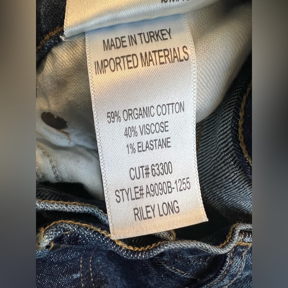 Agolde Riley Long High Rise Straight Jeans - 30 - Picture 4 of 4